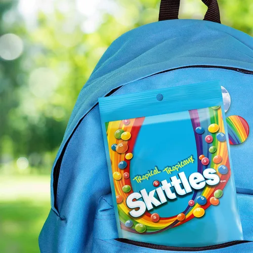 Vista 6 de Skittles Tropical, Mega Pack, 11.28oz/320gm
