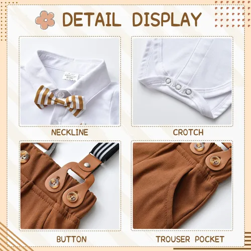 Vista 7 de Baby Boy Suits Baby Boy Formal Gentleman Suits 0-18M