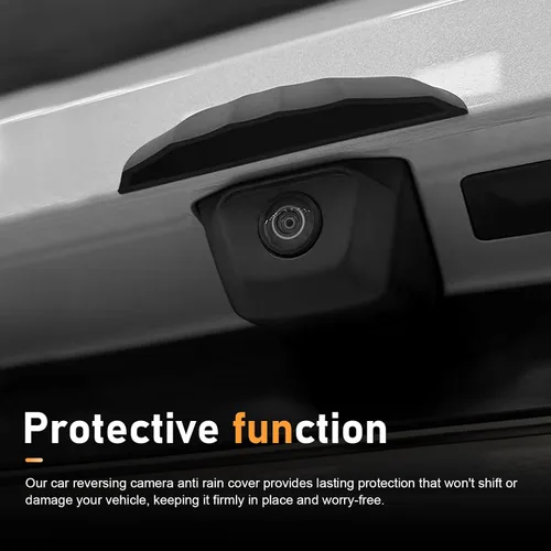 Vista 7 de Cubierta para cámara de visión trasera del automóvil, protector de protección impermeable más ancho y largo, protector de silicona a prueba