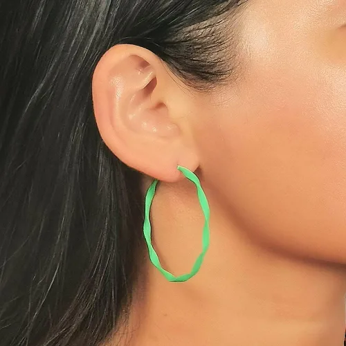 Vista 8 de Nonsucheer 10 pares de aretes para mujer, aretes coloridos Y2K, aro de tubo pequeño y aro grueso, paquete de regalo de joyería para mujeres y niñas