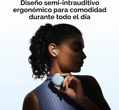 Vista 3 de Redmi Buds 8 Active - Auriculares inalámbricos con diseño semi-intraural, controladores de diafragma de titanio de 0.559 in, Bluetooth 5.4, batería