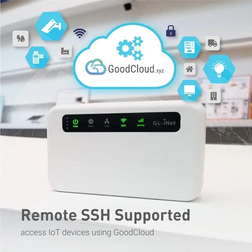 Vista 4 de GL.iNet GL-XE300 (Puli) 4GLTEMobileSmartVPNRouter PortableWiFiWirelessTravel Hotspot,SupportATT, EC25-AF