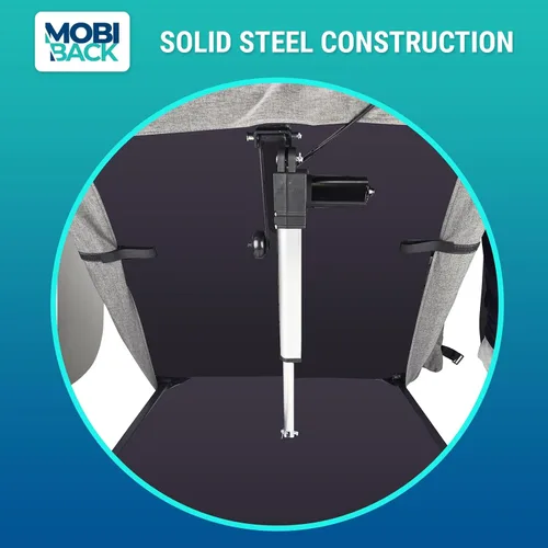 Vista 3 de Respaldo eléctrico para cama de Mobi-Back (versión de cojín de cama completa - Construcción de acero sólido)