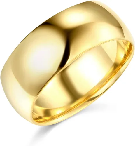 Vista 9 de Wellingsale Alianzas de boda de oro macizo de 14 quilates Oro Blanco
