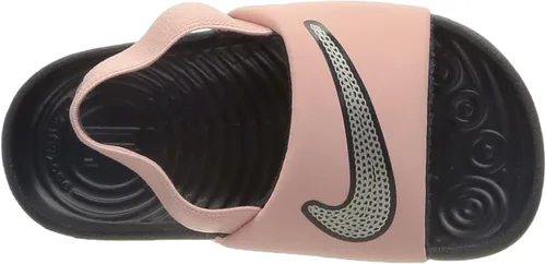 Vista 5 de Nike Kawa Slide - Zapatos para niñas, NegroNegroRosa Vivo