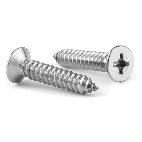 Vista 9 de Tornillos de madera de 1/2 pulgada #4 x 1/2", 100 tornillos de acero inoxidable 18-8 (304), cabeza plana Phillips, tornillos autorroscantes rápidos