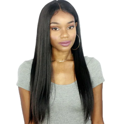 Vista 8 de Peluca de cabello humano brasileño recto con encaje frontal 360 para mujer, 150% de densidad 360, 12 pulgadas, Peluca de encaje 360