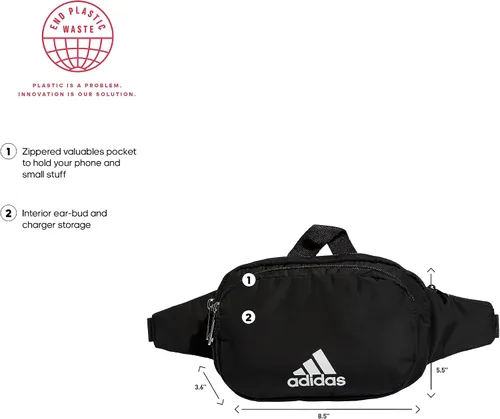 Vista 2 de adidas Debe tener Cintura Pack, Negro -, Riñonera imprescindible
