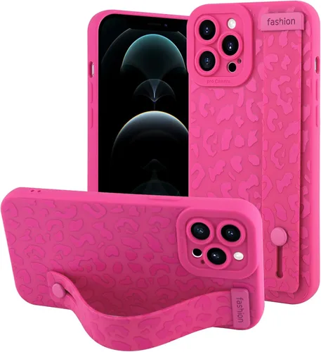 Vista 88 de OOK - Funda compatible con iPhone 11 en color vino rojo con estampado de leopardo, de TPU a prueba de golpes, cubierta delgada de silicona