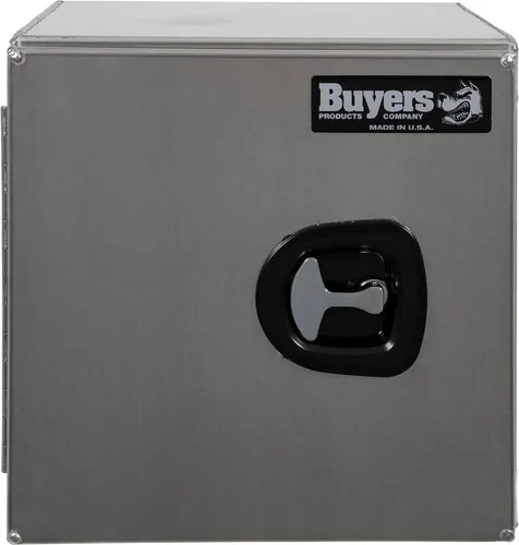 Vista 2 de Buyers Products 1705295 - Caja de herramientas para debajo de la carrocería con puertas de granero, 18 x 18 x 18 pulgadas, fabricada en Estados