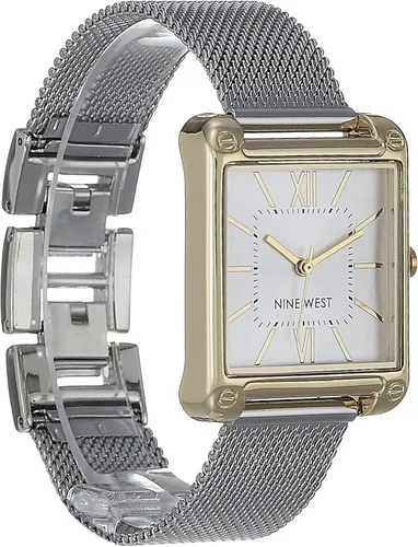 Vista 3 de Nine West Reloj pulsera de malla para mujer