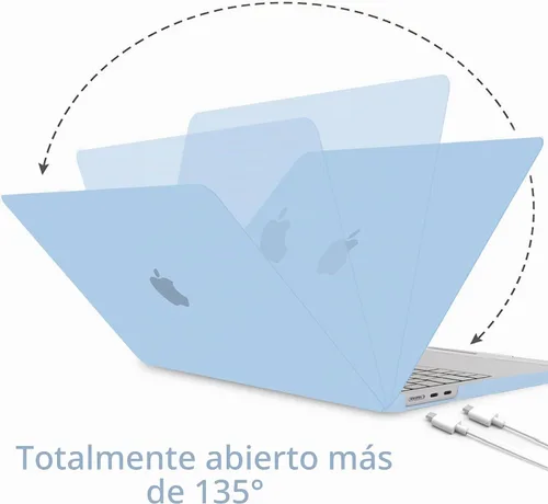 Vista 4 de B BELK for MacBook Air 15 inch Case 2026 2025-2023 M5 M4 M3 M2, Airy Blue azul (Airy Blue)