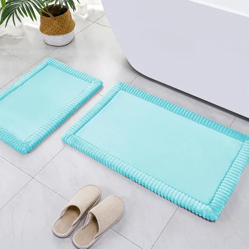 Vista 38 de SWEMSTAR Alfombra de baño de espuma viscoelástica con alfombra de inodoro, tapete de baño absorbente de agua para suelo de baño, antideslizante