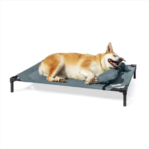 Vista 14 de Cama Elevada para Perros Coolaroo Pro con Tela HeatShield – Catre Elevado de Enfriamiento Avanzado para Razas Pequeñas y Medianas, Fácil de Limpiar
