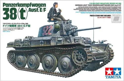 Vista 8 de Tamiya 35369 1/35 Tanque alemán Lt Panzerkampfwagen 38t Ausf E/F