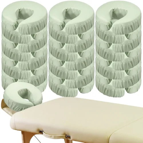 Vista 8 de Macarrie - Juego de 24 fundas de microfibra para mesa de masaje, color beige