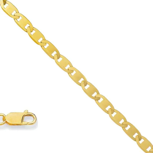 Vista 6 de JewelStop - Cadena de oro amarillo macizo de 10 quilates (0.067in), color amarillo