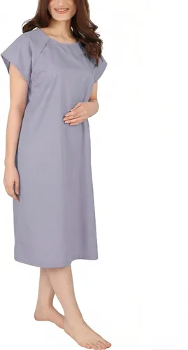 Vista 14 de Utopia Care Bata de hospital para mujer, suave, cómoda y elegante bata de paciente