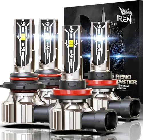 Vista 14 de RENO Bombillas de luz antiniebla H4 para vehículos todoterreno ATV UTV, paquete de 2 bombillas antiniebla para luz ATV UTV