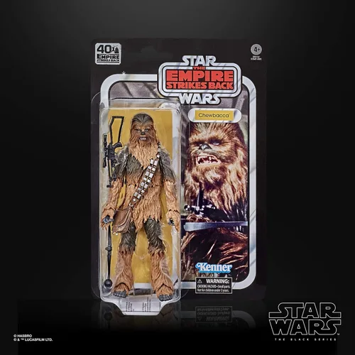 Vista 2 de Star Wars - Figura coleccionable de Chewbacca The Black Series de 15 cm, El Imperio Contraataca, 40° aniversario, para niños de 4 años en adelante