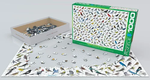 Vista 3 de EuroGraphics El mundo de los pájaros (1000 piezas) Puzzle