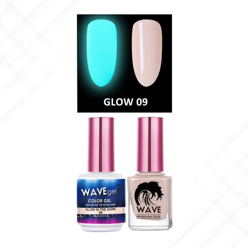 Vista 19 de Wavegel WAVEGEL - Juego de gel y esmalte de uñas a juego - Brilla en la oscuridad - # 01