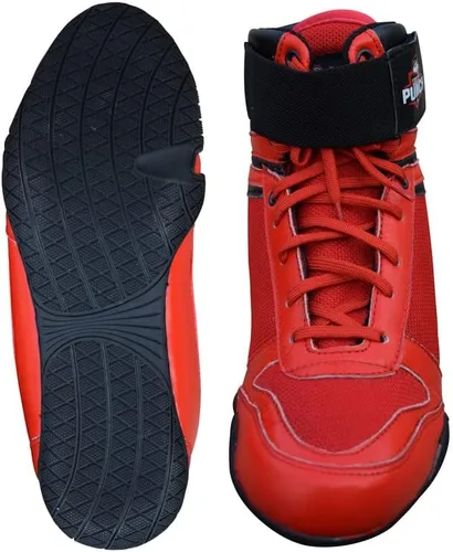 Vista 3 de Zapatos de boxeo profesionales transpirables, zapatos de entrenamiento para adultos y jóvenes, hombres y mujeres, suela de goma antideslizante