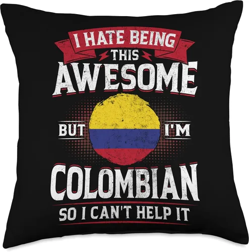 Vista 5 de 99 Gifts Colombian Fan T-Shirts & Jersey Colombia Being Awesome Colombians - Almohada para hombre y mujer, 16 x 16 pulgadas, multicolor