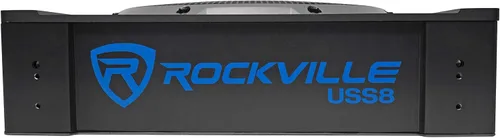 Vista 8 de Rockville USS8 - Subwoofer delgado para coche/camión de 8 pulgadas y 600 W, 150 W RMS, certificado CEA-2006, kit de amplificador RWK10 de calibre 10