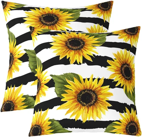 Vista 26 de Feelyou Juego de 2 fundas de almohada de leopardo de 16 x 16 pulgadas, fundas decorativas con estampado de guepardo, decoración del hogar, funda