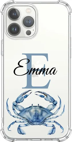Vista 8 de Nombre personalizado e inicial – Cute Turtle - Funda transparente para iPhone 16 Pro Max 15 14 13 12 11 Xs Max Xr SE3 8 7 6 Plus 11 Pro Mini
