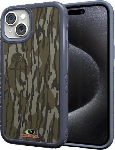 Vista 18 de cellhelmet Mossy Oak Agua Yellowfin Funda de doble capa en morado lila diseñada para iPhone 13 Pro Max a prueba de golpes y caídas, duradera
