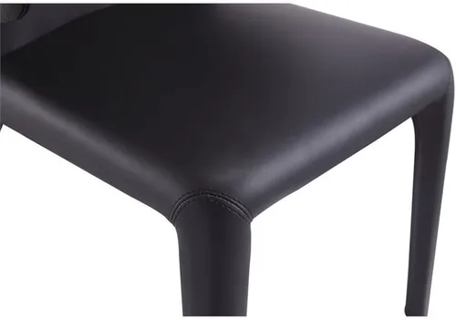 Vista 9 de Manhattan Comfort Conrad - Sillas de comedor modernas de mediados de siglo, muebles de cocina tapizados de tweed con respaldo contorneado, acolchado