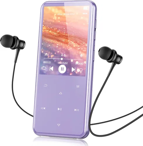 Vista 16 de AGPTEK Reproductor MP3 de 64 GB con Bluetooth, M3 Reproductor de música de 2.4 pulgadas con altavoz y radio FM, botones táctiles, soporta hasta 128