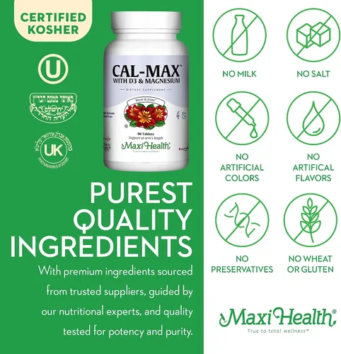 Vista 4 de Calcio 1000 mg con vitamina D3 (400 UI) y magnesio (750 mg) - Suplemento dietético para huesos, dientes, apoyo articular - para hombres y mujeres