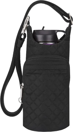 Vista 7 de Travelon Bolsa con diseño bohemio para botella de agua Negro 43426-500