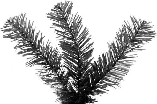 Vista 4 de Perfect Holiday Árbol de Navidad de pino canadiense negro de 4 pies 291 puntas, diámetro 30 pulgadas Incluye soporte de metal (PVC-4BLK)
