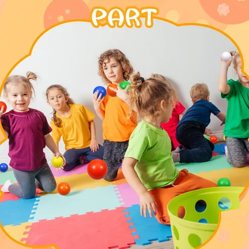 Vista 3 de 24 bolas de espuma de 6 colores para aliviar el estrés para niños y adultos, ejercicio de mano, juguetes sensoriales para aliviar la ansiedad, TDAH