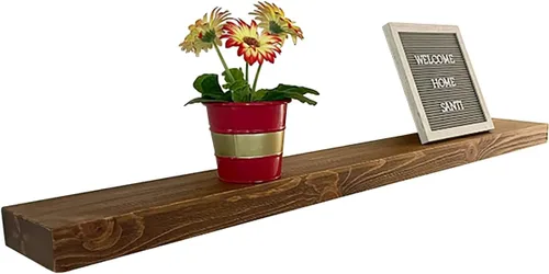 Vista 25 de joelsantiques Estantes flotantes de madera de 18 pulgadas para pared, 18 x Beige