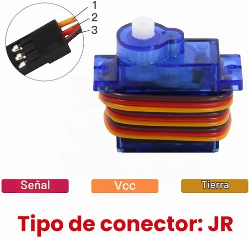 Vista 3 de FEETECH FS90R 360 grados rotación continua micro servo motor 0.32 oz para RC helicóptero avión coche barco robot controles 4.8V-6V