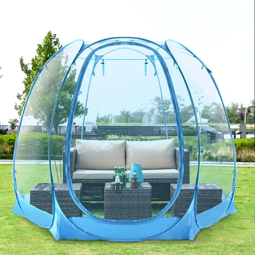 Vista 9 de All Weather Proof Pod Pop Up Bubble Tent for 3-8 People, Large Oversize Dome House, Cold Protection Camping Tent, Winter Instant Igloo for Outdoor