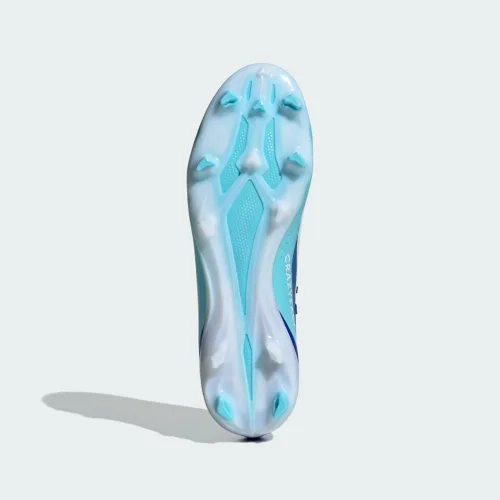 Vista 4 de adidas X Crazyfast.3 - Tenis de fútbol para terreno firme, unisex, color azul rey, ligeros, rendimiento de alta velocidad, fabricados