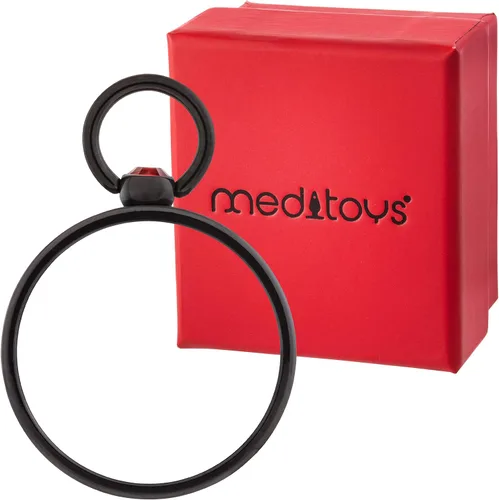 Vista 4 de Meditoys - 'Story of O' - PVD Negro con Swarovski original CRYSTAL "light siam
