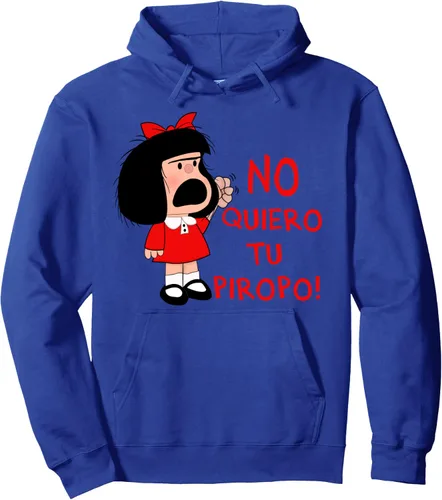 Vista 4 de Sudadera con capucha No quiero tu Piropo, Negro