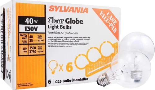 Vista 6 de LEDVANCE Bombilla de globo de 25 vatios con base media, esmerilada Acabado blanco