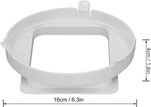 Vista 6 de Estink Interfaz de conducto de escape de aire acondicionado, adaptador de conector de manguera de escape de aire acondicionado, acoplador, interfaz