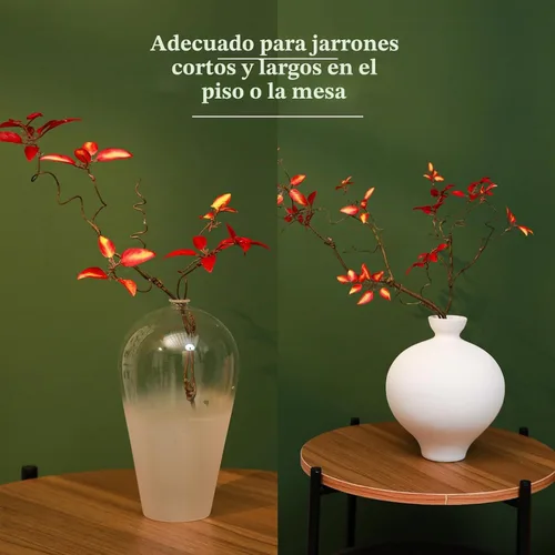 Vista 5 de 3 ramas de árbol de imitación para decoración de jarrones (rojo)