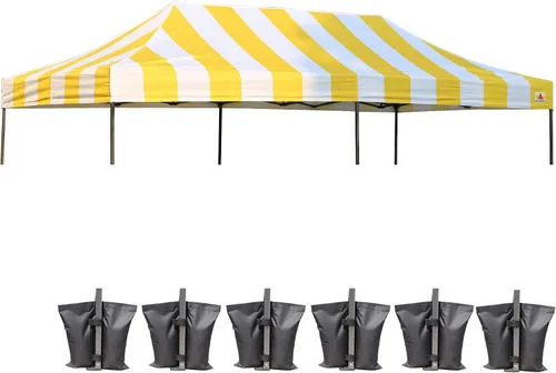 Vista 85 de ABCCANOPY Toldo de repuesto para tienda de campaña desplegable (8 x 8 pies, blanco)