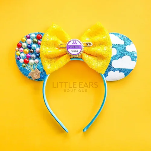 Vista 3 de Orejas de ratón, orejas de Mickey Up, orejas inspiradas en películas