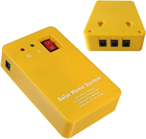 Vista 3 de ROROLL Generador de panel de energía solar, kit de sistema doméstico con 3 bombillas LED, lámpara solar de emergencia, 4 cabezales, carga USB